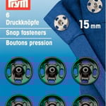Tryckknappar svarta 15mm 341169