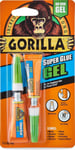 Gorilla Super Glue Gel, 3g (2 Pack) , All Purpose, Fast Setting, No 2 Pack