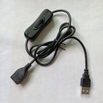 1M Cable Extension Toggle With switch Fan Power Line Adapter USB Devices  Fan