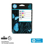 HP 963 Inkjet Cartridges - 4 Pack, Black/Cyan/Magenta/Yellow (6ZC70AE) INDATE