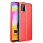 samsung Samsung A03s Leather Texture Case Red