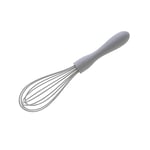 Wiltshire Silicone Whisk, Egg Whisk, Baking & Whipping Balloon Whisk, Heat-Resistant Utensil, Non-Stick, Non-Scratch, Pebble Grey, 21x5x5cm