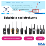 Søkehjelp bedrift | Søke Nkom om Radiofrekvens for bruk i bedriften (PMR, UHF, VHF)