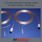 B&O Speaker Cables (2-Pin DIN SKTS, Pair, SHQ) for Bang & Olufsen CX OFC 7 Mtrs