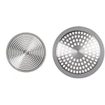 OXO Good Grips Easy Clean Shower Stall Drain Protector - Stainless Steel & Silicone & Good Grips Stainless Steel Bathtub Drain Protector
