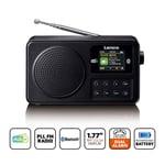 Lenco Bärbar DAB+/FM-radio med Bluetooth - Svart
