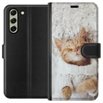 Samsung Galaxy S21 FE 5G Plånboksfodral Katt