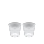 NINE - Milk set of 2 glasses Clear - Dricksglas