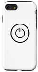 Coque pour iPhone SE (2020) / 7 / 8 Bouton marche/arrêt pour lecteur d'icône d'alimentation
