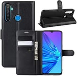 RKVMM Case For Sony Xperia L4 PU Leather Wallet Flip Cover Elegant Card Slot and Magnetic Closure Case (BLACK)