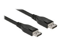 Delock - DisplayPort-kabel - DisplayPort (hane) till DisplayPort (hane) - DisplayPort 1.4 - 12 m - aktiv, 8K60 Hz (7680 x 4320) stöd, 5K120 Hz (5120 x 2880) stöd, 4K240 Hz (3840 x 2160) stöd - svart