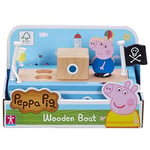 PEPPA PIG GRANDPA PIGS WOODEN BOAT, Sustainable FSC Certified Wooden Toy, Preschool Toy, Imaginative Play, Gift For 2-5 Year Old