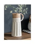Gallery Calgra Pitcher Vase - White/Natural