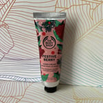 The Body Shop FESTIVE BERRY Hand Cream 30ml Brand New