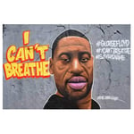 I Can't Breathe Street Art Painting On Canvas Wall Art Poster and Prints Picture for Black Human Rights Slogan Decor -70x100cm No Frame