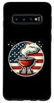 Coque pour Galaxy S10 Barbecue vintage patriotique avec drapeau américain