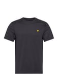 Shoulder Branded Tee Sport T-shirts Short-sleeved Black Lyle & Scott Sport