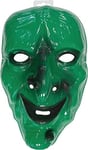 RUBIES - Accessoire pour Déguisement Enfant HALLOWEEN Officiel - Masque Sorcière Vert en PVC - À Partir de 3 ans - Pour Costume Halloween, Déguisement Ado