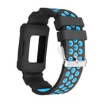 Fitbit Charge 3 Rugged Silicone Strap Black/Blue