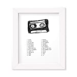 Kings of Leon Poster Framed Gift, Band Song Lyrics Album Art, Signed Original Mixtape Cassette Print