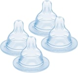 MAM Extra-Slow Flow Teats Size 0 Suitable for Newborns SkinSoft Silicone Teats f