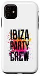 Coque pour iPhone 11 Ibiza Party Crew Colorful | Vacation Team
