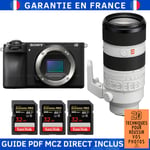 Sony Alpha 6700 ( A6700 ) + FE 70-200mm f/2.8 GM OSS II + 3 SanDisk 32GB Extreme PRO UHS-II SDXC 300 MB/s + Guide PDF MCZ DIRECT '20 TECHNIQUES POUR RÉUSSIR VOS PHOTOS