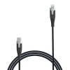 GEAR Gear Ladekabel PRO USB-C til Lightning C94 1.5m Svart Kevlarkabel med Metallkoblinger 665112