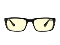 Gunnar Optiks Tah-09525, Unisex, Rektangel, Klassisk, Svart, Acetat, Legering Av Aluminium-Magnesium, Bärnsten
