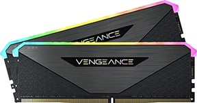 Corsair Vengeance RGB RT 32GB (2x16GB) DDR4 3600MHz C18 Desktop Memory (Dynamic RGB Lighting, Optimised for AMD 300/400/500 Series, Compatible with Intel 300/400/500 Series) Black