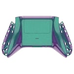 eXtremeRate Chameleon Green Purple Glossy Custom Bottom Shell with Battery Cover for Xbox Series S Series X Controller - Controller & Side Rails NOT Included