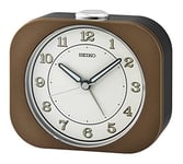 Seiko UK Limited - EU Alarm Clock, Brown & Black, Rectangular