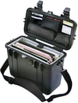 PELI 1430 valise à chargement par le haut avec séparateurs pour bureaux mobiles, IP67 étanche à l'eau et à la poussière, capacité de 15L, fabriquée aux États-Unis, couleur: noire