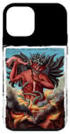 Coque pour iPhone 12 mini The Devil Devouring Human in Hell Occult Monster Athée