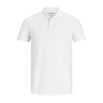 Mens Polo Shirt Jack & Jones Short Sleeve Button Up Casual Smart Plain Tee
