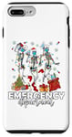 Coque pour iPhone 7 Plus/8 Plus Infirmière à bascule pour le service d'urgence de Noël