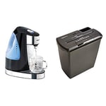 Breville HotCup Hot Water Dispenser, 1.5 Litre, Gloss Black & Amazon Basics 8 Sheet Strip Cut Shredder with CD Shred