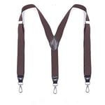 Herrar Starka Strumpeband, 3,5 cm Breda ElastStraps med Roterande Krokar, Perfekt för Jeans