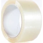 Roliba packtejp, klar PP AC, inget brus, 50 mm x 66 m
