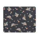 Koala with Coral Flowers Climbing on Trees Rectangle Non-Slip Rubber Laptop Mousepad Mouse Pads/Mouse Mats Case Cover for Office Home Woman Man Employee Boss Work
