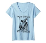 Womens I Might Be Out Of Spells But I'm Not Out Of Shells Vintage V-Neck T-Shirt