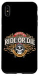 Coque pour iPhone XS Max Moto Ride or Die Born into Light Alive into Dark