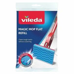 12x VILEDA Magic Flat Mop Sponge Refill Head 3D Floor Cleaning Pad Replacement