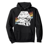 Star Wars Millennium Falcon '77 Retro Stripes Poster Pullover Hoodie