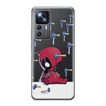 ERT Group Coque de téléphone Portable pour Xiaomi 12T Original et sous Licence Officielle Marvel Motif Deadpool 005 Parfaitement adapté à la Forme du téléphone Portable, partiel imprimé