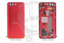 Official OnePlus 5T A5010 Red Aluminum Battery Cover (No Lens) - 2011100019
