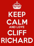 Top Banana Gifts Keep Calm and Love Cliff Richard Fridge Magnet, 9 x 6 cm
