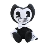 Bendy Plysch 11,8 Svart & Vit Bendy And The Ink Machine Gosedjur Present till Barn Fans [DB] Black Bendy