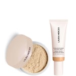 Laura Mercier Mini Translucent Loose Setting Powder Ultra Blur and Tinted Moisturiser Natural Dewy SPF 30 Duo (Various Shades) - 2W Citrine