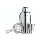 Barcraft Stainless Steel 3 Piece Cocktail Set